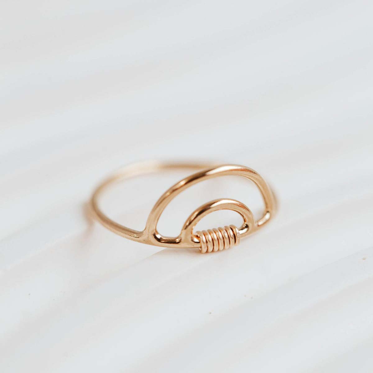 A close up of an arch ring.