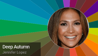 Deep autumn color palette