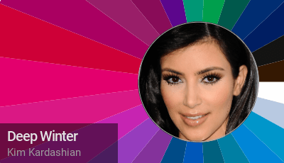 Deep winter color palette