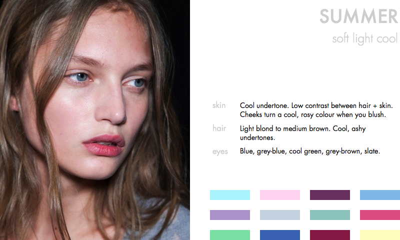 Summer color palette