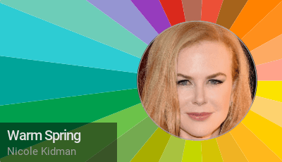 Warm spring color palette